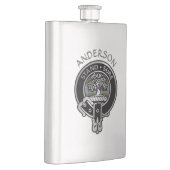 Clan Anderson Wappen & Tartan Flask Flachmann (Rechts)