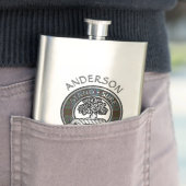 Clan Anderson Wappen & Tartan Flask Flachmann (Beispiel)
