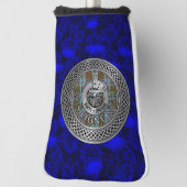 Clan Anderson Wappen & Tartan Knot on Thistle Golf Headcover (Rotieren 90)