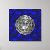 Clan Anderson Wappen & Tartan Knot on Thistle Leinwanddruck (Vorderseite)