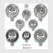 Clan Anderson Wappen & Tartan Sticker (Blatt)