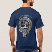 Clan Anderson Wappen & Tartan T-Shirt (Rückseite)