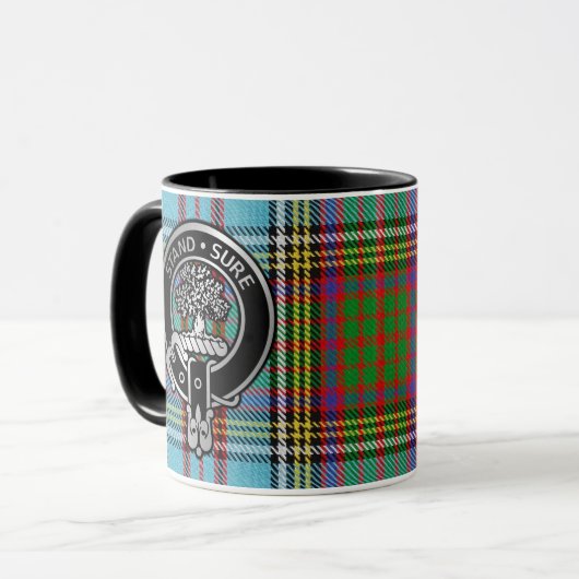 Clan Anderson Wappen & Tartan Tasse (Vorderseite Links)