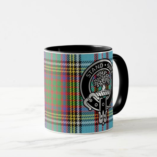 Clan Anderson Wappen & Tartan Tasse (VorderseiteRechts)