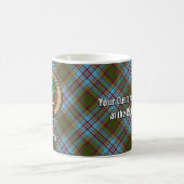 Clan Anderson Wappen über Tartan Kaffeetasse (Mittel)