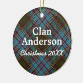Clan-AndersonScottishTartan Keramik Ornament (Links)