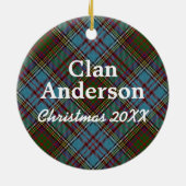 Clan-AndersonScottishTartan Keramik Ornament (Hinten)
