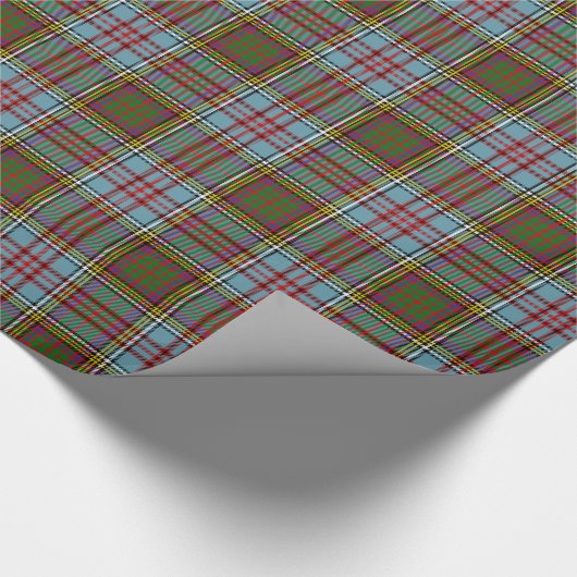 Clan-Andersontartan-kariertes Muster Geschenkpapier (Ecke)