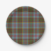 Clan-AndersonTartan Pappteller (Vorderseite)