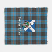 Clan Angus Ancient Tartan Kariert Fleecedecke (Vorderseite (Horizontal))
