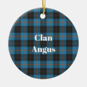 Clan Angus Ancient Tartan Keramik Ornament (Vorne)