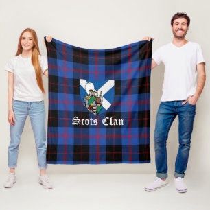 Clan Angus Modern Tartan Kariert Fleecedecke