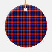 Clan Anstruther Abzeichen Tartan Kariert Keramik Ornament (Hinten)