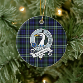Clan Arbuthnot Abzeichen Tartan Kariert Keramik Ornament