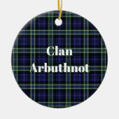 Clan Arbuthnot Tartan Keramik Ornament (Vorne)