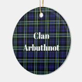 Clan Arbuthnot Tartan Keramik Ornament (Links)