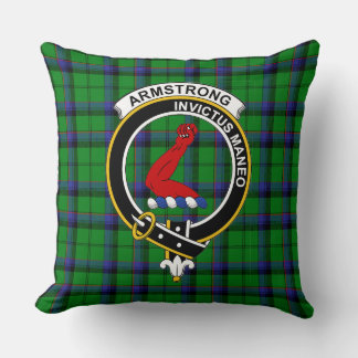 Clan Armstrong-Abzeichen Tartan, Abzeichen und Log Kissen