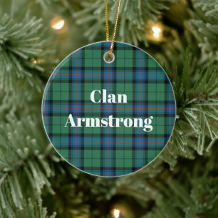 Clan Armstrong Ancient Tartan Keramik Ornament