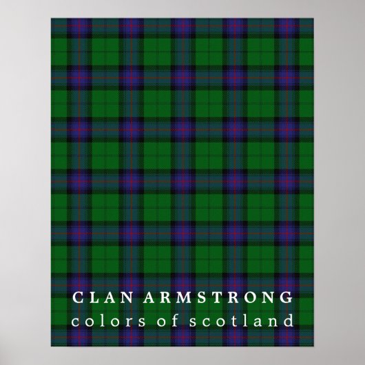 Clan Armstrong Colors of Scotland Tartan Poster (Vorne)