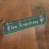 Clan Armstrong Desk Namplate Namensplakette (Seite)