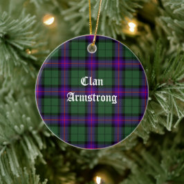 Clan Armstrong Modern Tartan Keramik Ornament