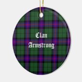 Clan Armstrong Modern Tartan Keramik Ornament (Links)