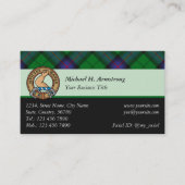 Clan Armstrong Tartan Business Card Visitenkarte (Vorderseite)