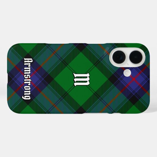 Clan Armstrong Tartan Case-Mate iPhone Case (Rückseite (Horizontal))