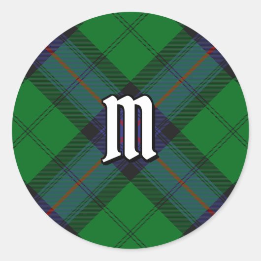 Clan Armstrong Tartan Classic Round Sticker (Vorderseite)