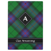 Clan Armstrong Tartan Clipboard Klemmbrett (Rückseite)