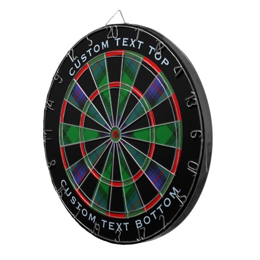 Clan Armstrong Tartan Dart Board Dartscheibe (Vorderseite rechts)
