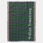 Clan Armstrong Tartan Decke (Vorderseite Vertikal)