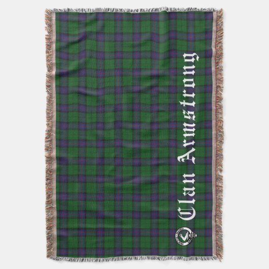 Clan Armstrong Tartan Decke (Vorderseite Vertikal)