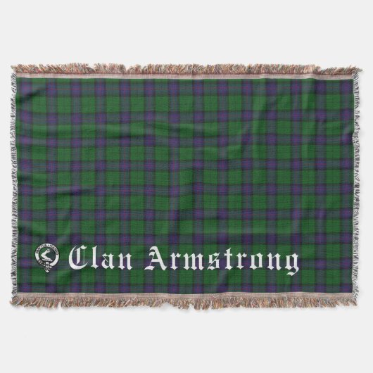 Clan Armstrong Tartan Decke (Vorderseite)