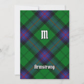 Clan Armstrong Tartan Einladung (Vorderseite)
