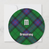 Clan Armstrong Tartan Einladung (Vorderseite)