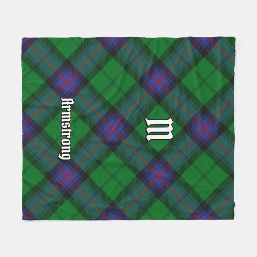 Clan Armstrong Tartan Fleece Blanket (Vorderseite (Horizontal))