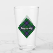 Clan Armstrong Tartan Glass Glas (Rückseite)