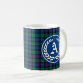 Clan Armstrong Tartan Monogram Kaffeetasse (VorderseiteRechts)