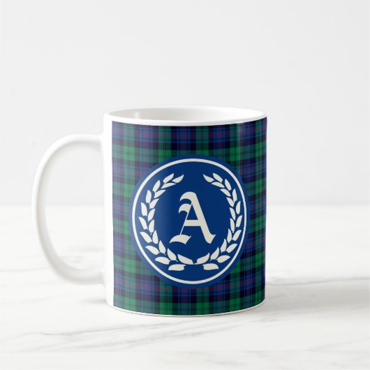 Clan Armstrong Tartan Monogram Kaffeetasse (Links)