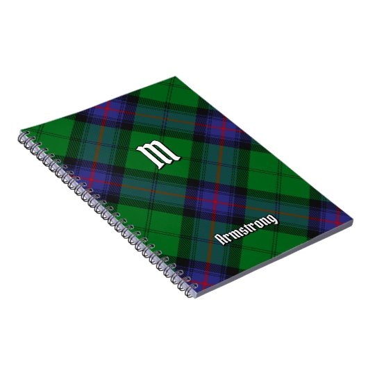 Clan Armstrong Tartan Notebook Notizblock (Rechte Seite)