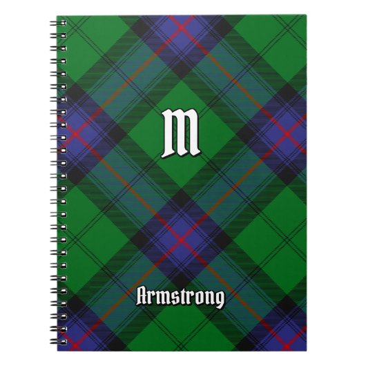 Clan Armstrong Tartan Notebook Notizblock (Vorderseite)