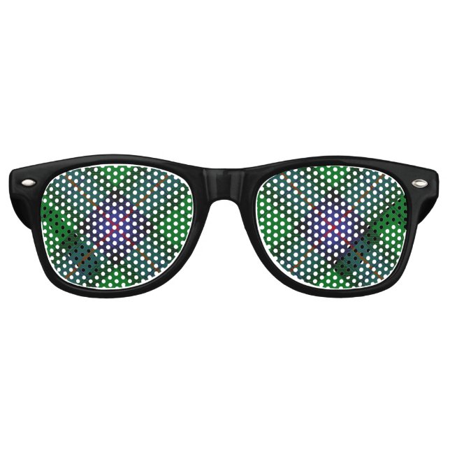 Clan Armstrong Tartan Retro Sonnenbrille (Vorderseite)