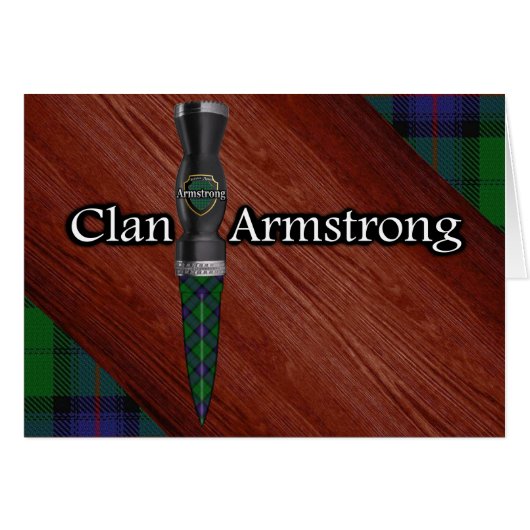 Clan Armstrong Tartan Sgian Dubh Blade (Vorderseite (Horizontal))