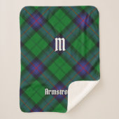 Clan Armstrong Tartan Sherpa Blanket Sherpadecke (Vorderseite)