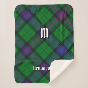 Clan Armstrong Tartan Sherpa Blanket Sherpadecke