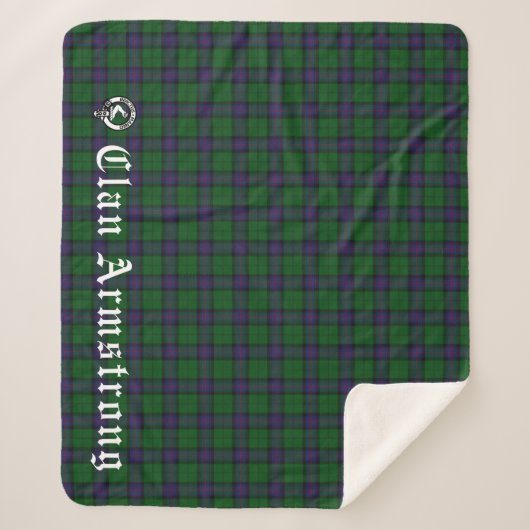 Clan Armstrong Tartan Sherpadecke (Vorderseite)