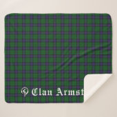 Clan Armstrong Tartan Sherpadecke (Vorderseite (Horizontal))