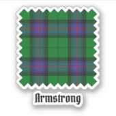 Clan Armstrong Tartan Sticker (Vorderseite)