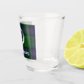 Clan Armstrong Tartan & Wappen Abzeichen Schnapsglas (Rechts)